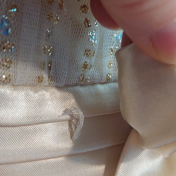 LOVE Little Girl's Size 2T Dress Champagne Gold Sleeveless Formal Wedding - Picture 7 of 7